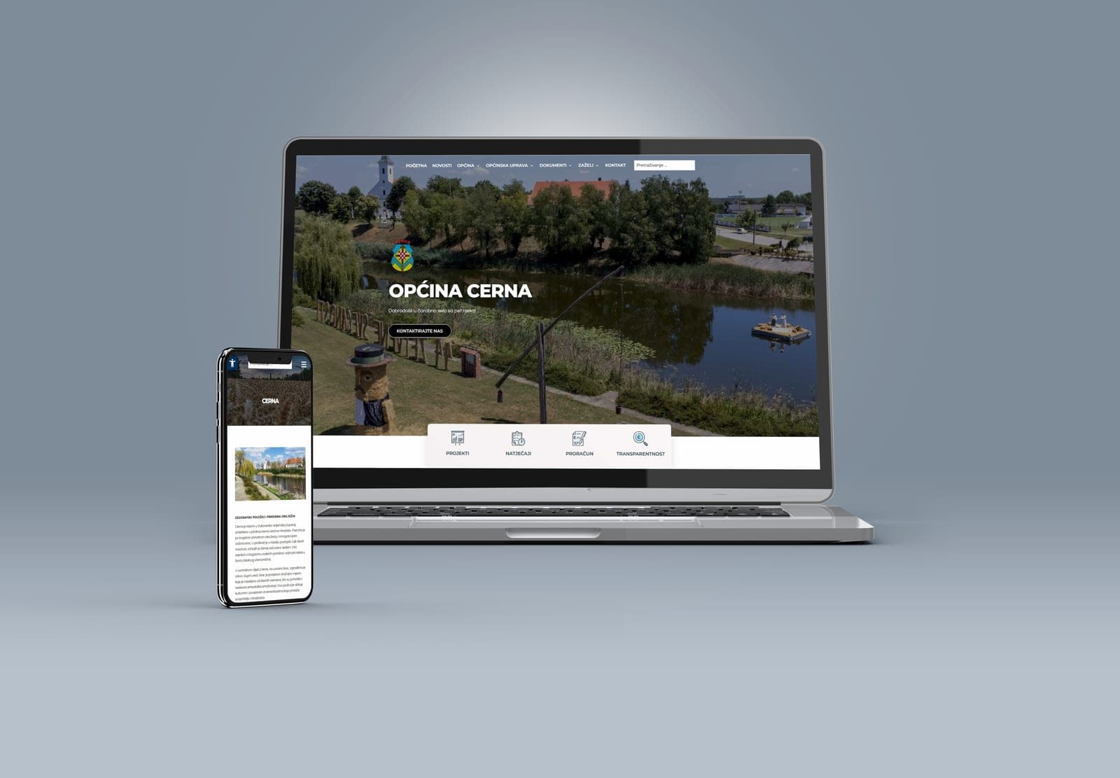Web stranica Općine Cerna